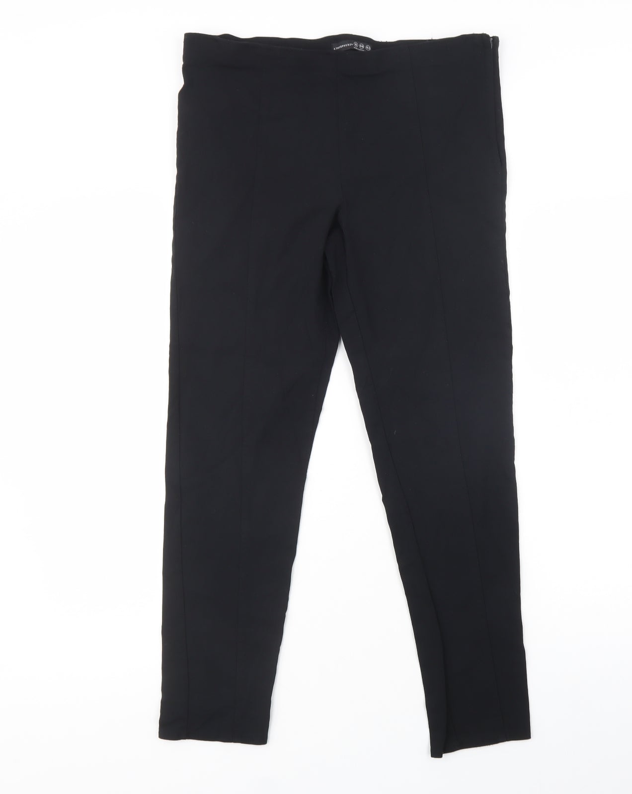 Atmosphere Womens Black  Viscose Jegging Trousers Size 16 L28 in Regular Zip