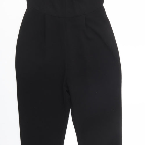 New Look Womens Black  Polyester Jumpsuit One-Piece Size 12 L27 in Zip