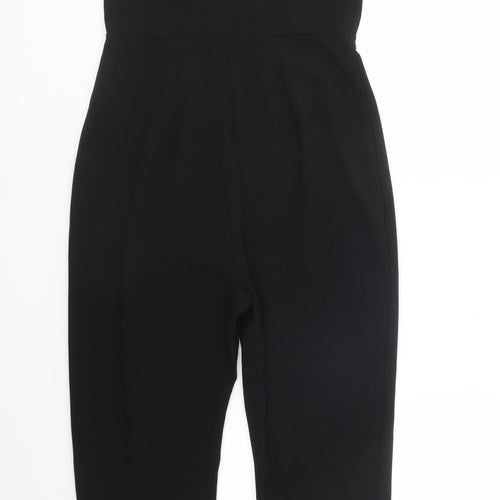New Look Womens Black  Polyester Jumpsuit One-Piece Size 12 L27 in Zip