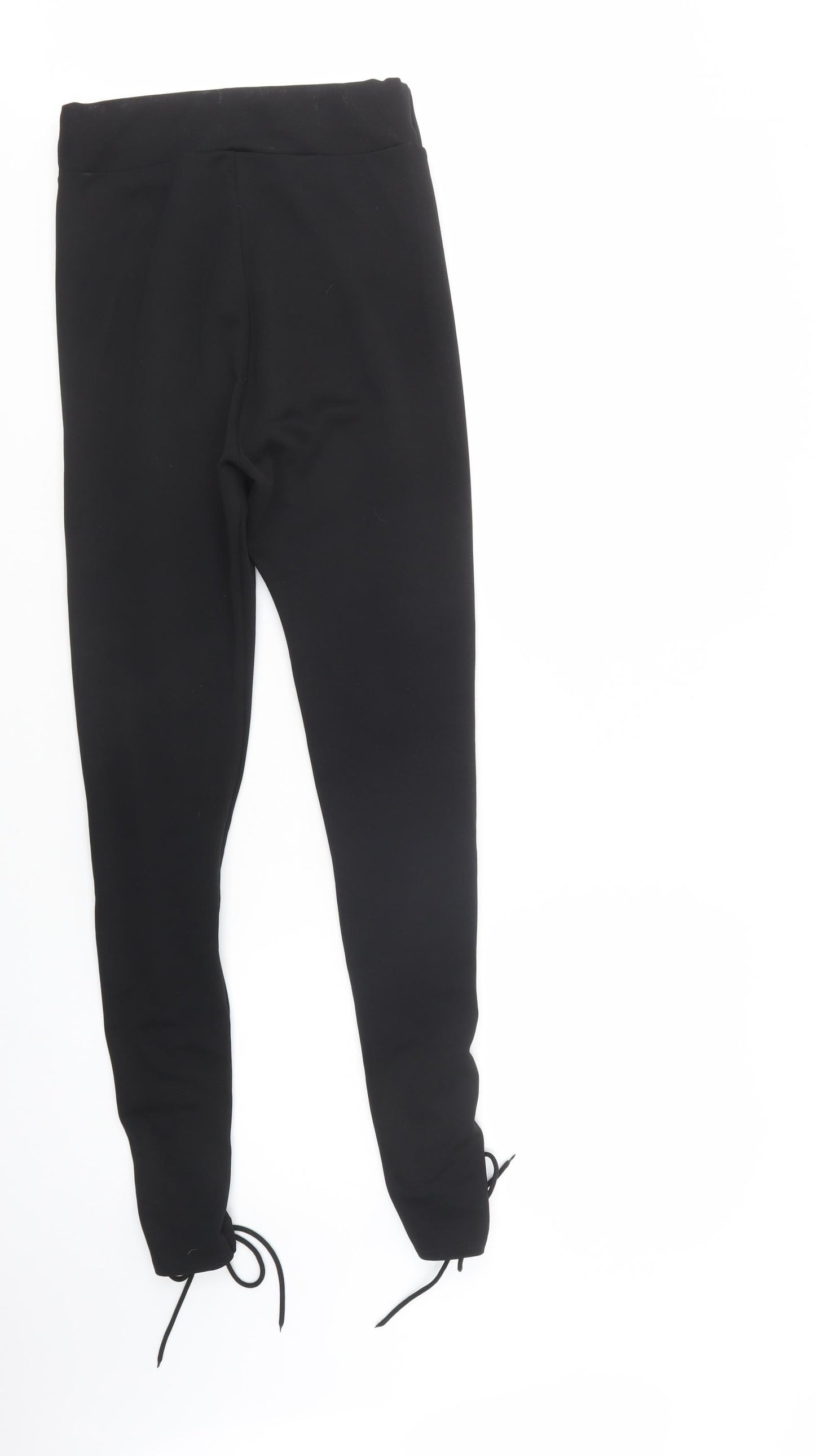 Parisian Collection Womens Black  Polyester Jegging Leggings Size S L32 in   - Lace Up