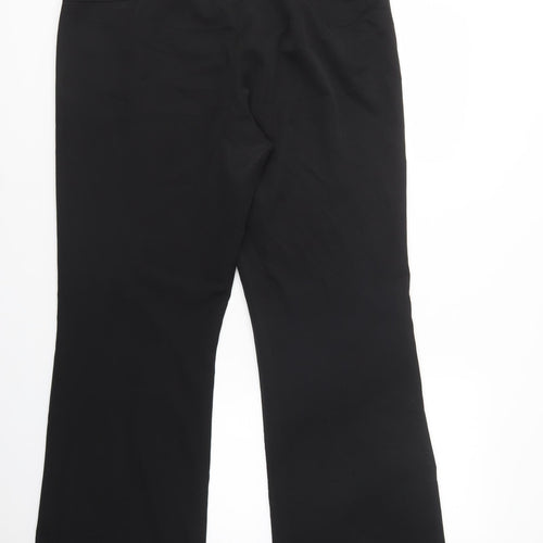 Atmosphere Womens Black  Polyester Dress Pants Trousers Size 16 L32 in Regular Button