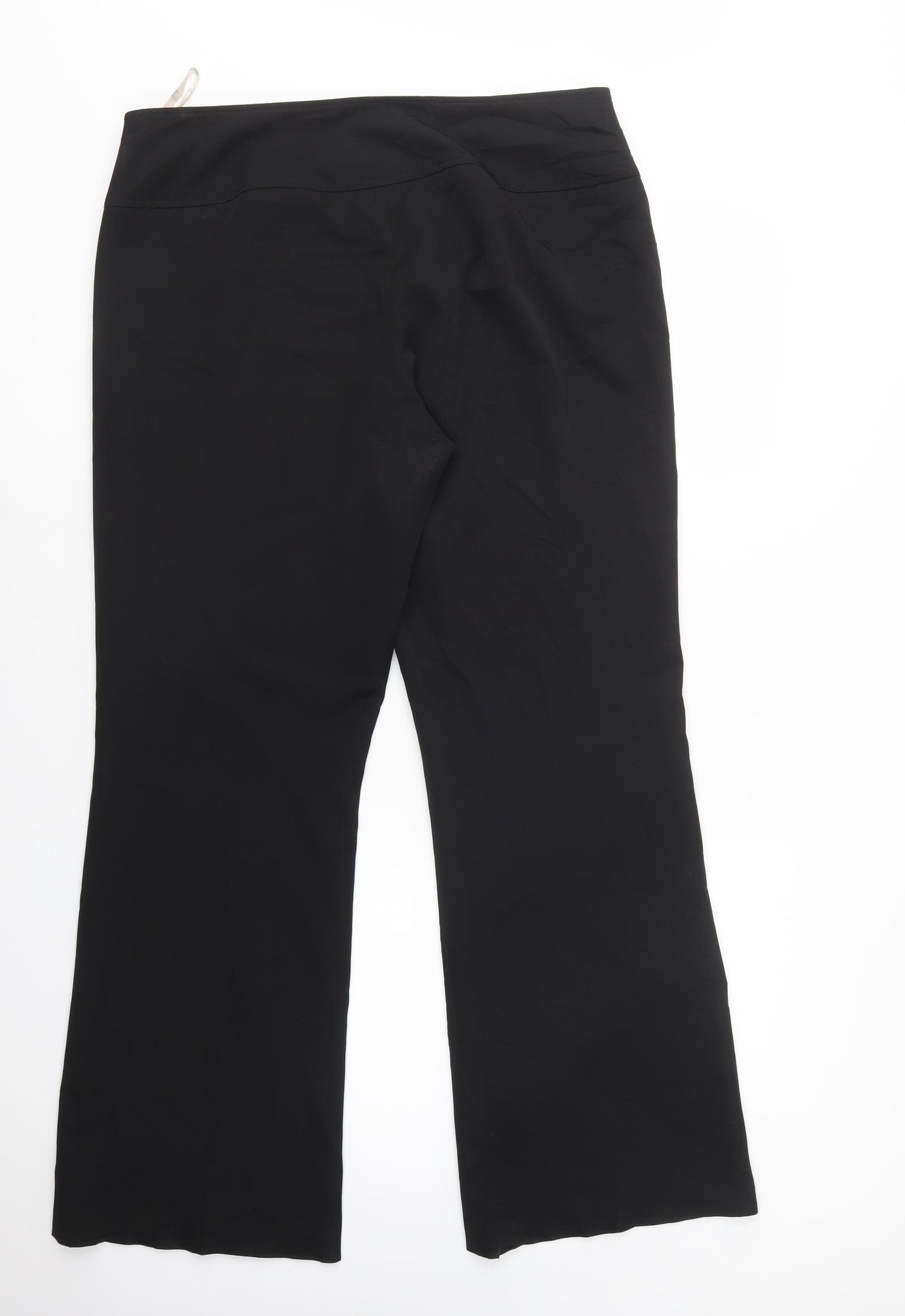 Atmosphere Womens Black  Polyester Dress Pants Trousers Size 16 L32 in Regular Button