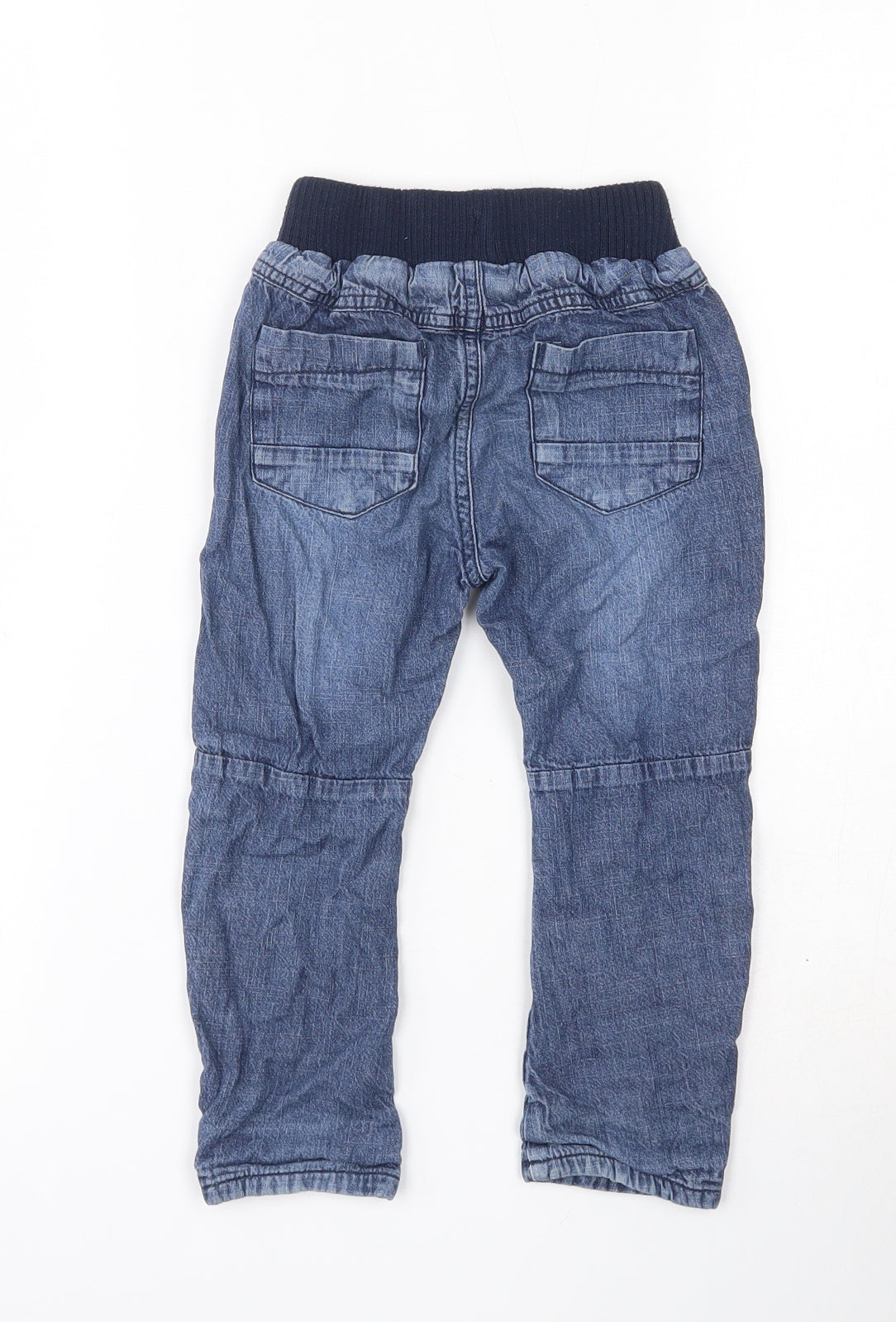 Dunnes Stores  Blue  Cotton Cargo Jeans Size 18-24 Months  Drawstring