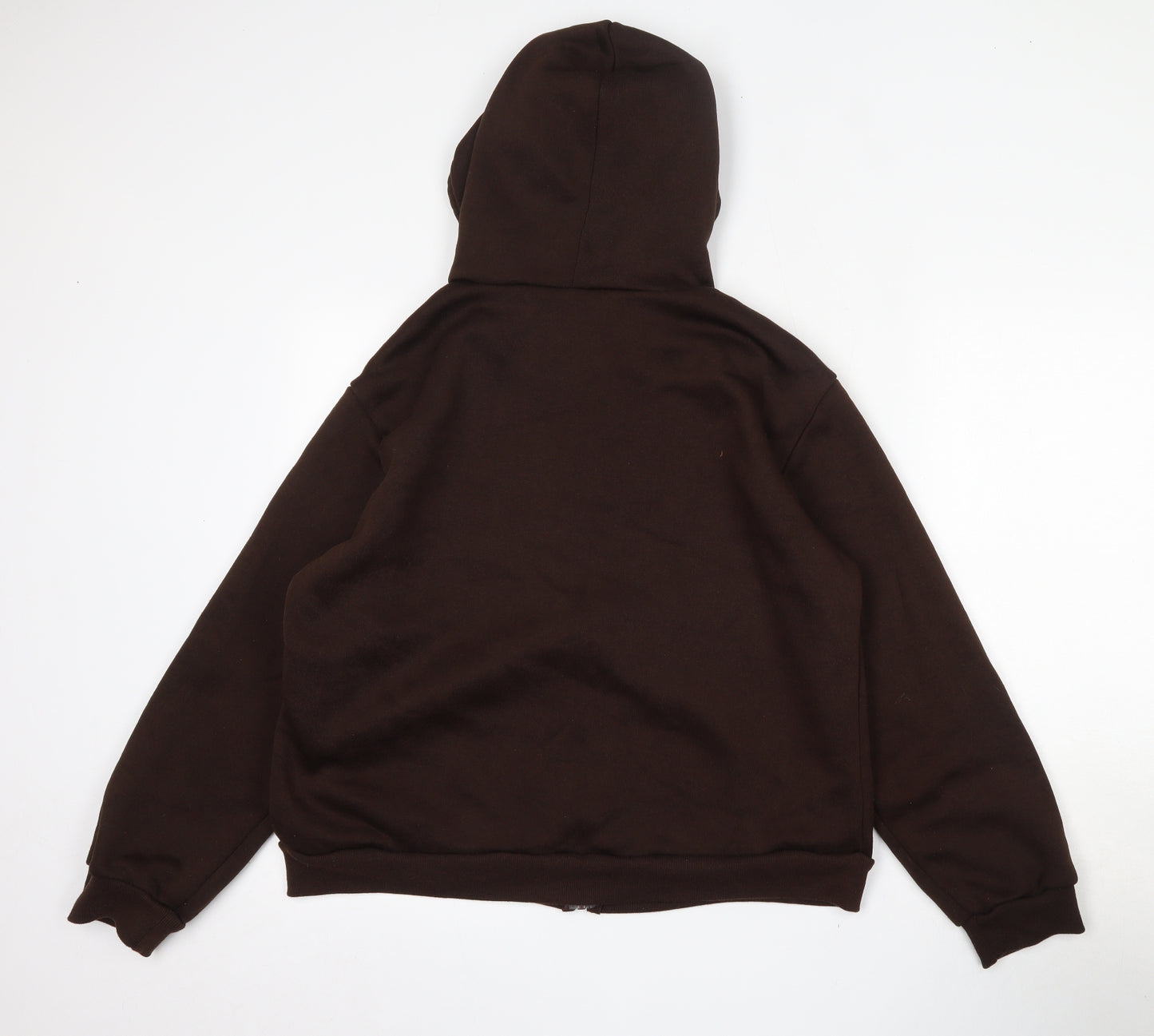 SheIn Womens Brown  Polyester Full Zip Hoodie Size XL  Zip - butterfly