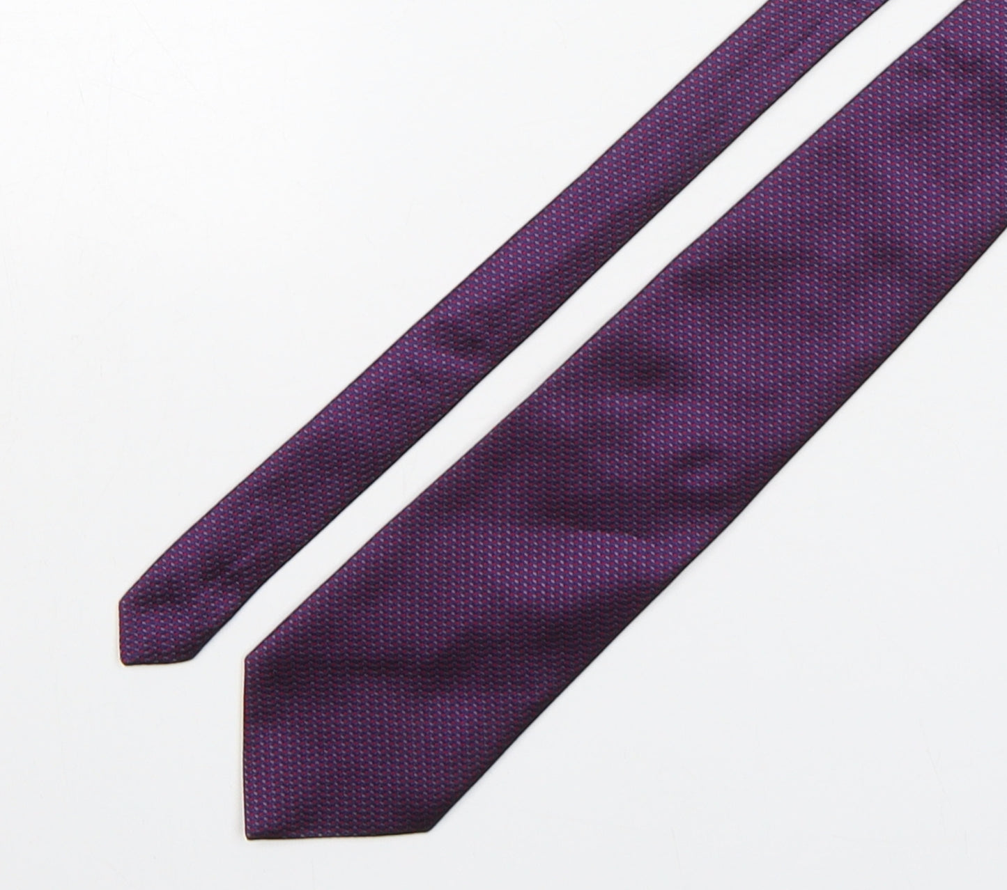 Burton  Mens Purple Grenadine Polyester Pointed Tie One Size
