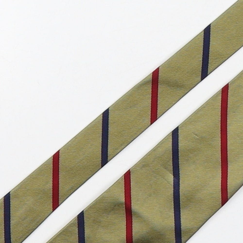 NEXT Mens Multicoloured Striped Silk Pointed Tie One Size
