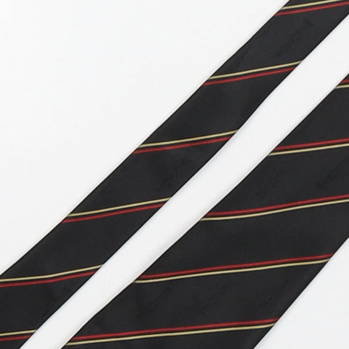Marstons Mens Multicoloured Striped Polyester Pointed Tie One Size