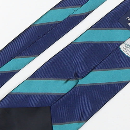 Keltic Ties Mens Multicoloured Striped Polyester Pointed Tie One Size - Brightwells Auctioners