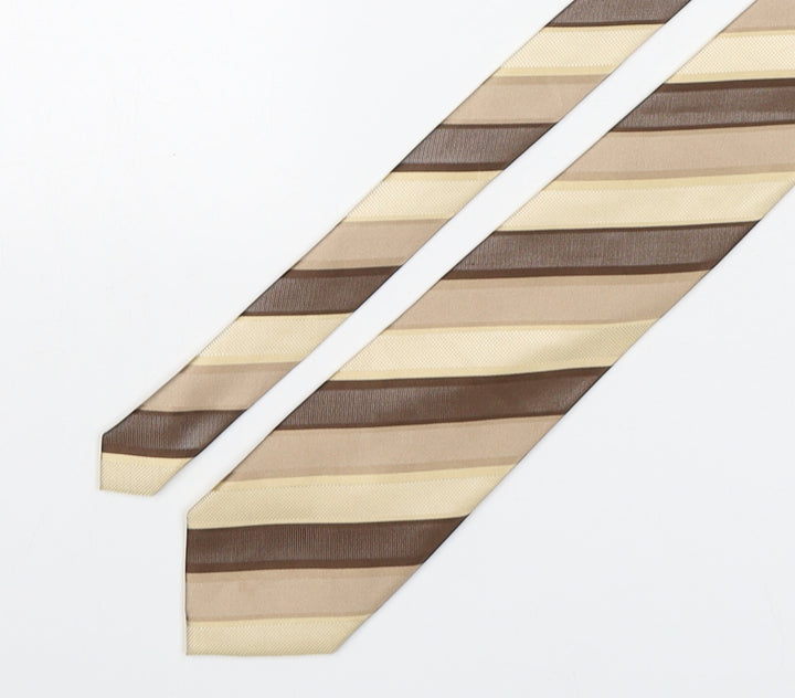 Burton Mens Multicoloured Striped Polyester Pointed Tie One Size