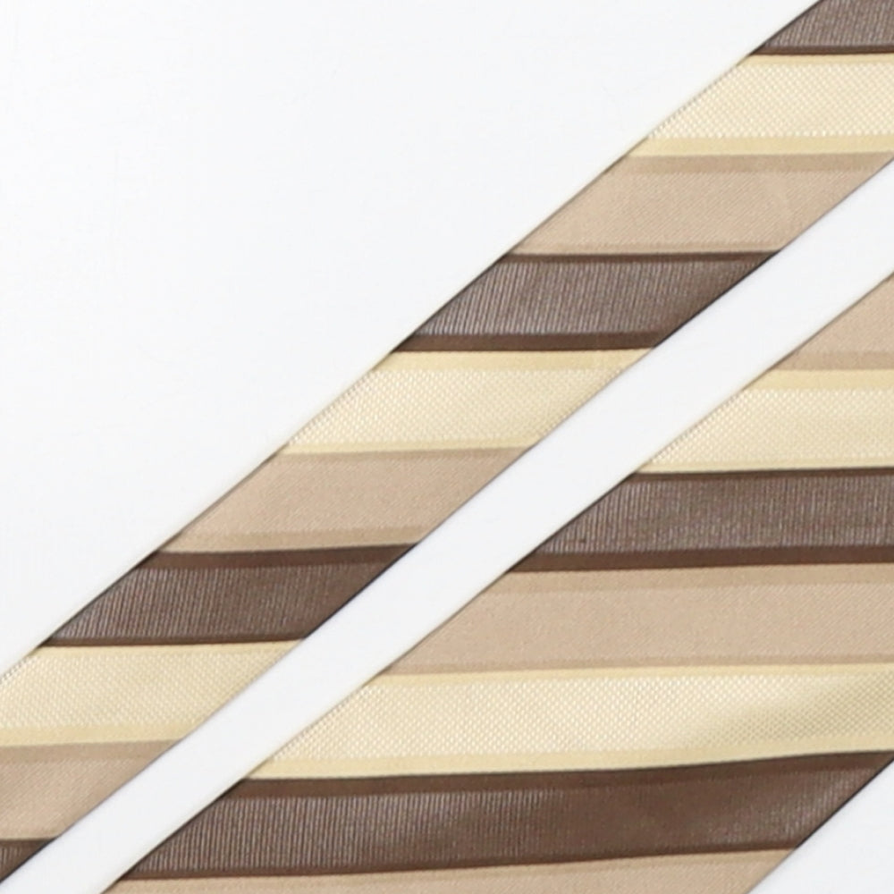 Burton  Mens Multicoloured Striped Polyester Pointed Tie One Size