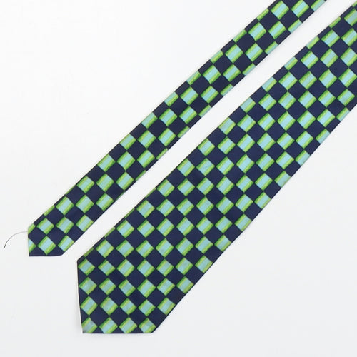 Burton  Mens Multicoloured Plaids & Checks Polyester Pointed Tie One Size