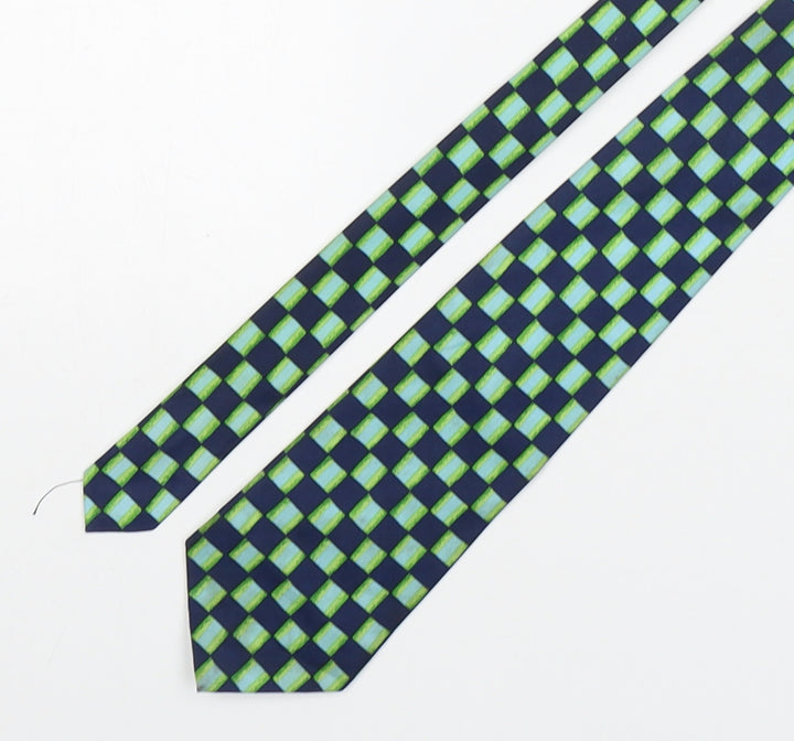 Burton  Mens Multicoloured Plaids & Checks Polyester Pointed Tie One Size