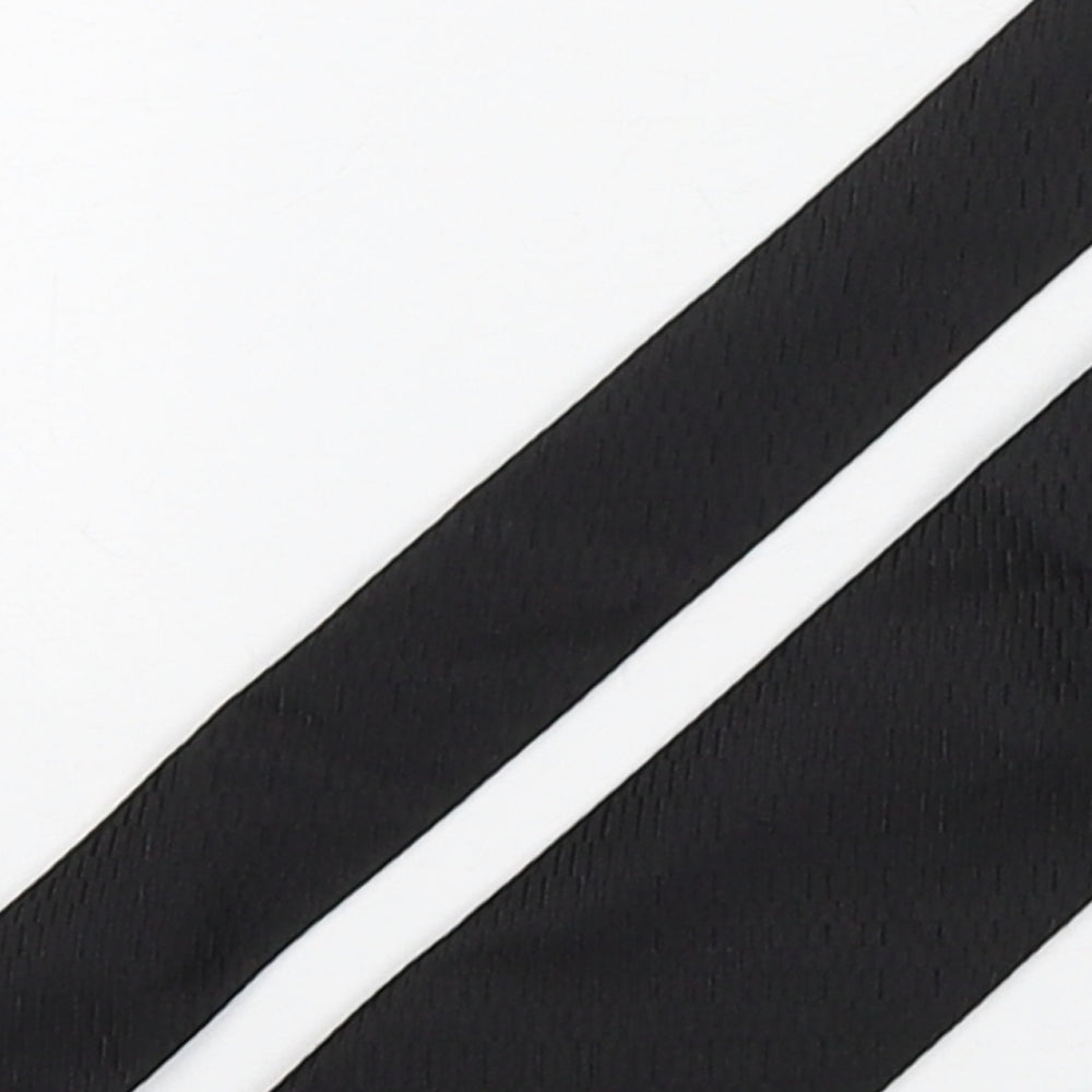 Jeff Banks  Mens Black  Silk Pointed Tie One Size