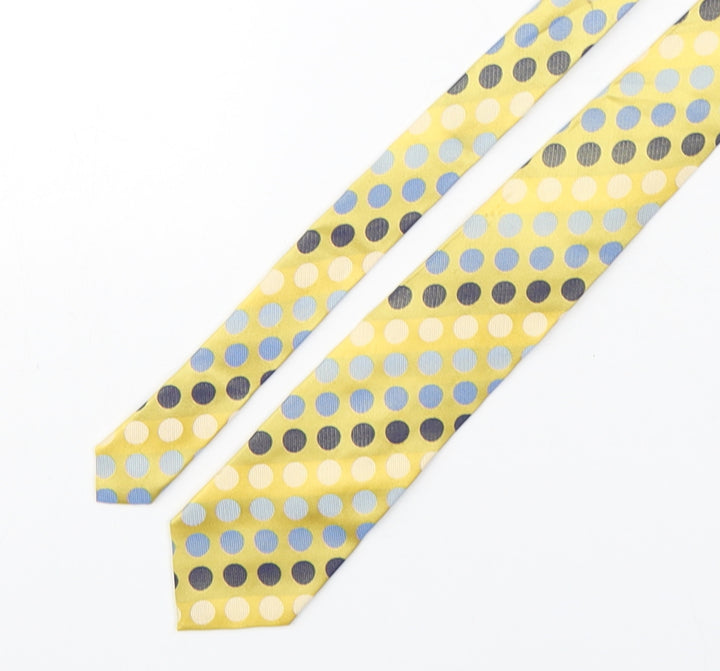 Kensington Mens Multicoloured Polka Dot Silk Pointed Tie One Size