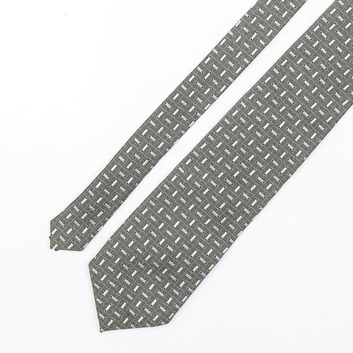 Marks and Spencer Mens Multicoloured Geometric Silk Pointed Tie One Size