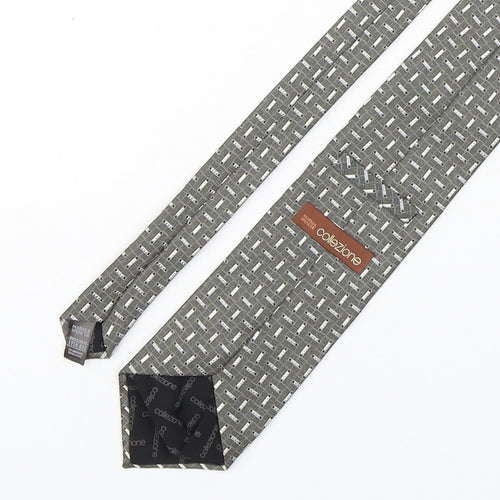 Marks and Spencer Mens Multicoloured Geometric Silk Pointed Tie One Size