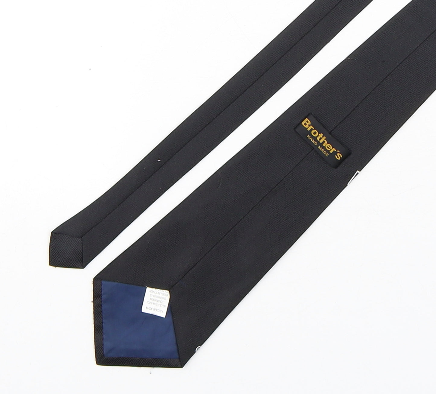 Brothers  Mens Multicoloured Geometric Polyester Pointed Tie One Size - New Orleans