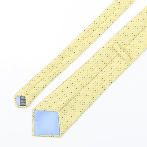 Marks and Spencer Mens Multicoloured Plaids & Checks Polyester Pointed Tie One Size