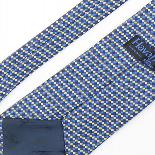 Havana  Mens Multicoloured Plaids & Checks Polyester Pointed Tie One Size