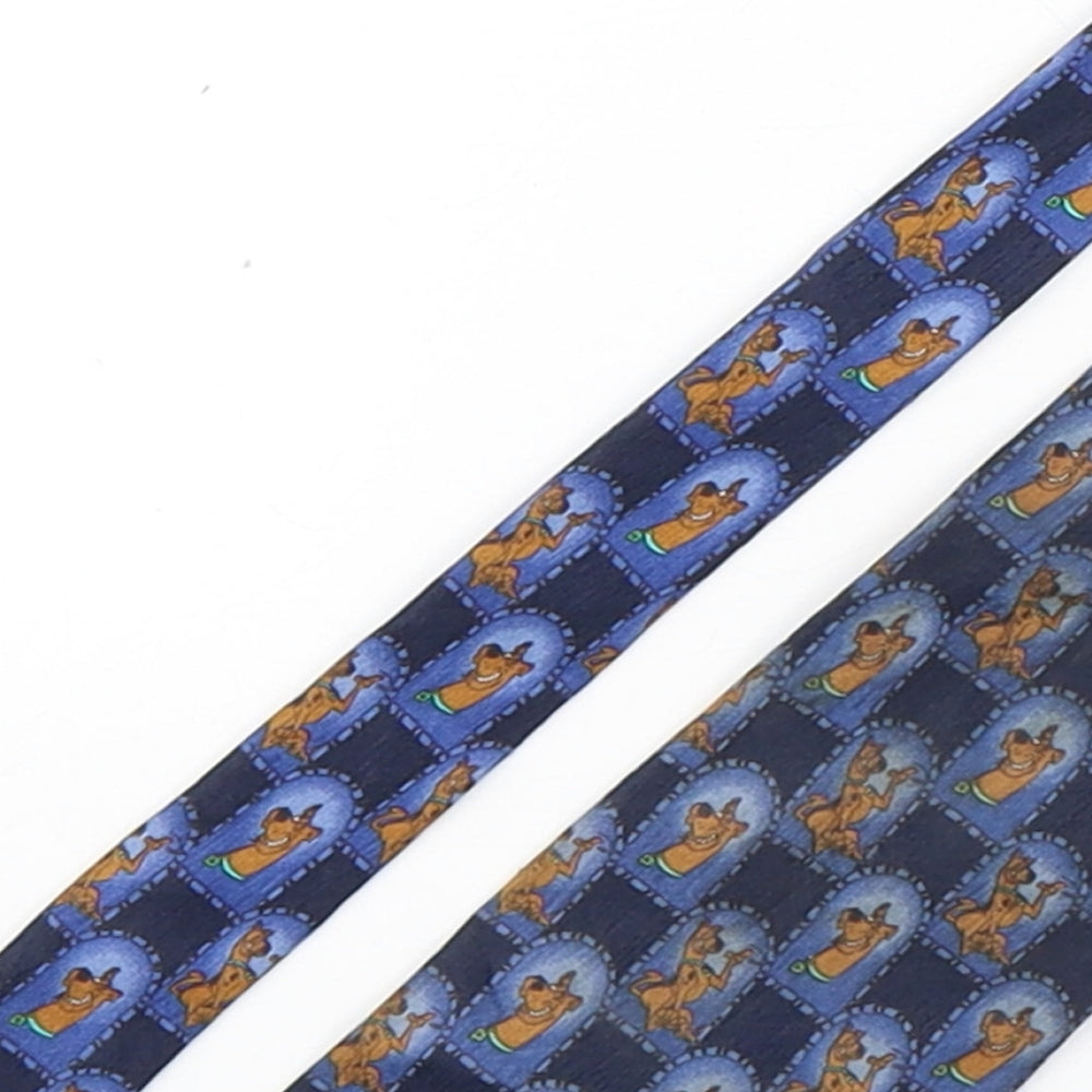Scooby Doo Mens Multicoloured Geometric Silk Pointed Tie One Size