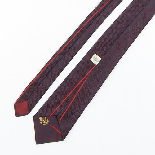 PreWorn  Mens Multicoloured Striped Polyester Pointed Tie One Size