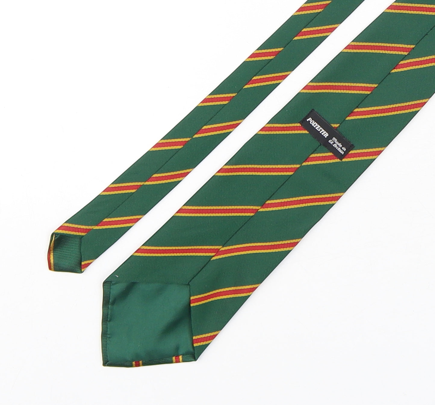 PreWorm Mens Multicoloured Striped Polyester Pointed Tie One Size - Selby R.U.F.C