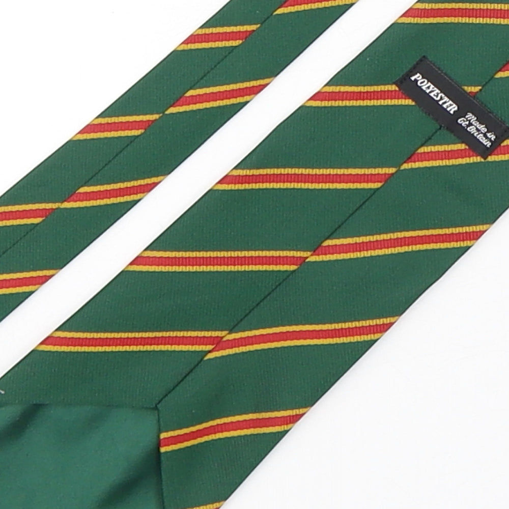PreWorm Mens Multicoloured Striped Polyester Pointed Tie One Size - Selby R.U.F.C