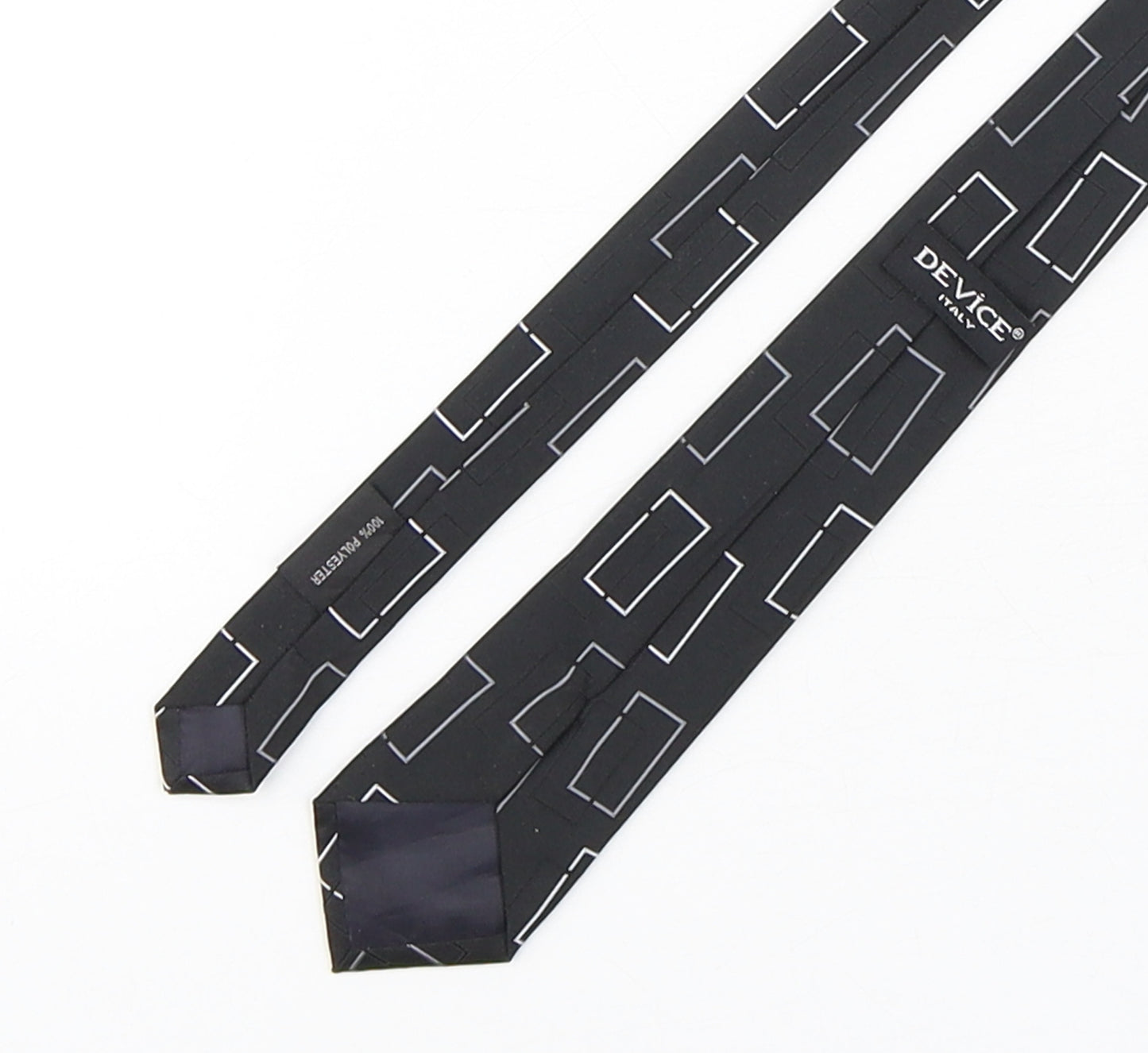 Device Mens Multicoloured Geometric Polyester Pointed Tie One Size