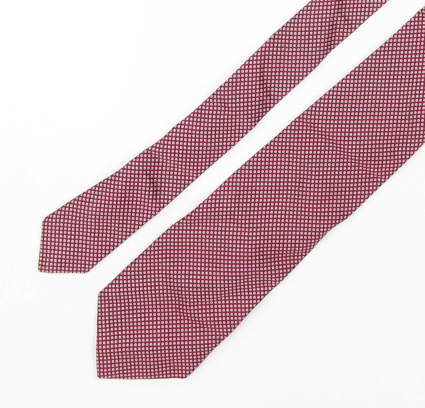 Ede & Ravenscroft Mens Red Plaids & Checks Silk Pointed Tie One Size