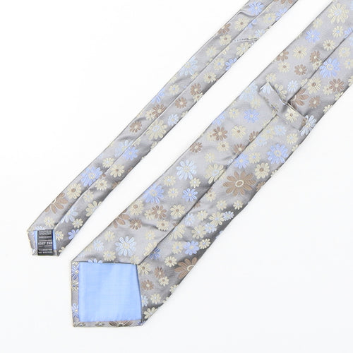 Marks and Spencer Mens Multicoloured Floral Silk Pointed Tie One Size