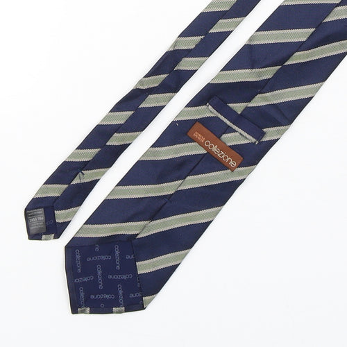 Marks and Spencer Mens Multicoloured Striped Silk Pointed Tie One Size