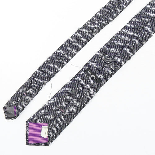 Autograph Mens Multicoloured Plaids & Checks Silk Pointed Tie One Size