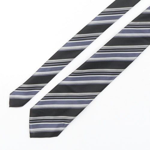 NEXT Mens Multicoloured Striped Polyester Pointed Tie One Size