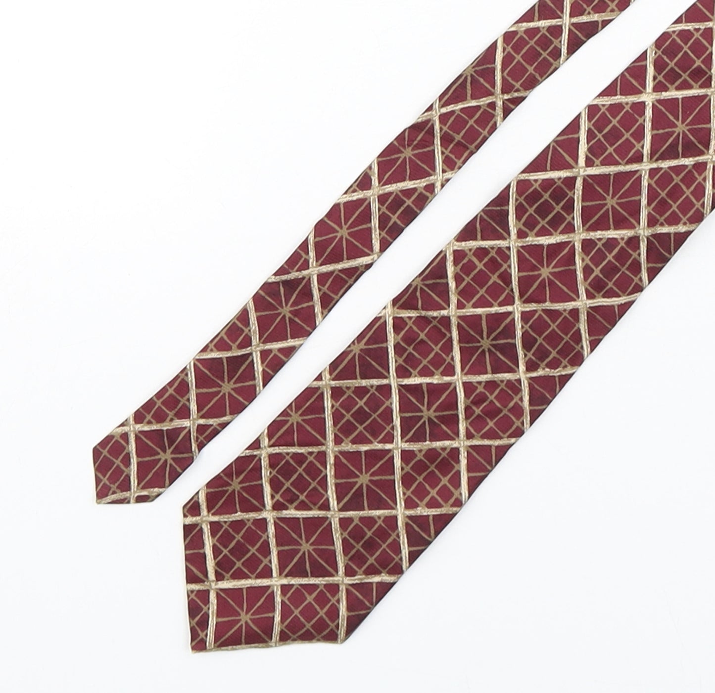 Je Suis Mens Multicoloured Plaids & Checks Silk Pointed Tie One Size