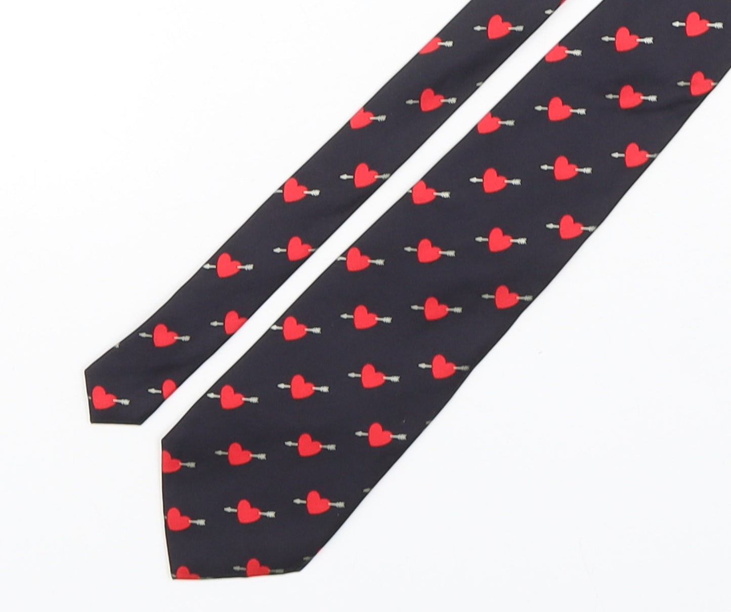 Leonardo Stelli Mens Multicoloured Geometric Silk Pointed Tie One Size - Lovehearts