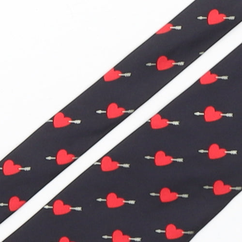 Leonardo Stelli Mens Multicoloured Geometric Silk Pointed Tie One Size - Lovehearts