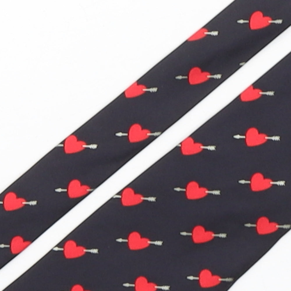 Leonardo Stelli Mens Multicoloured Geometric Silk Pointed Tie One Size - Lovehearts