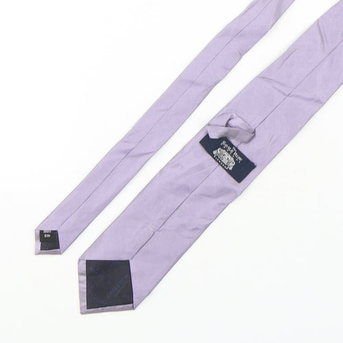 The Savile Row Company Mens Purple  Silk Pointed Tie One Size