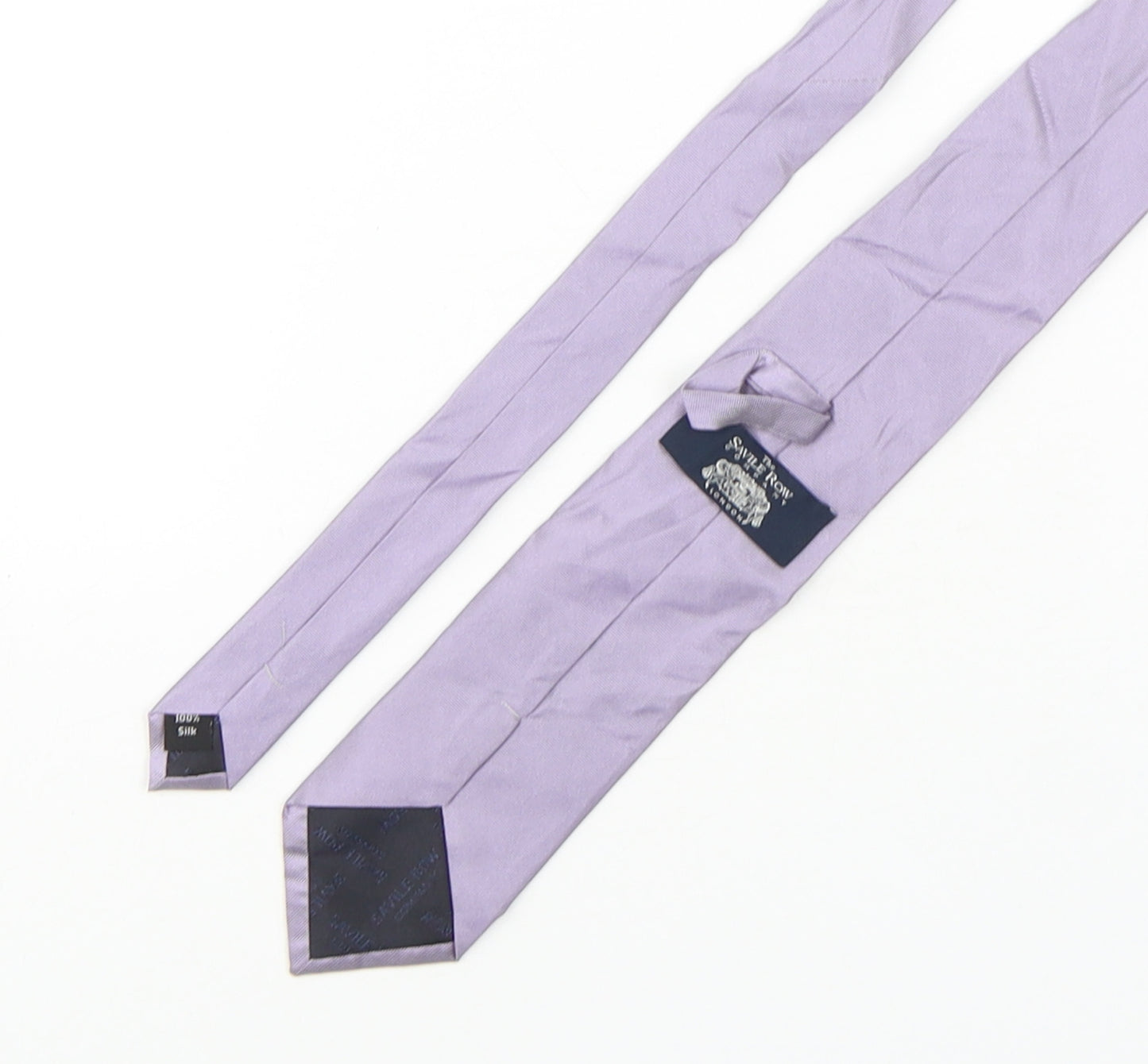 The Savile Row Company Mens Purple  Silk Pointed Tie One Size