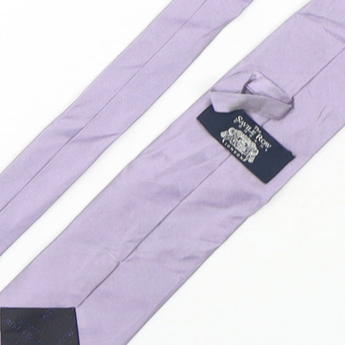 The Savile Row Company Mens Purple  Silk Pointed Tie One Size