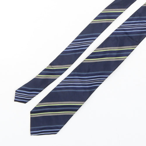 NEXT Mens Multicoloured Striped Silk Pointed Tie One Size