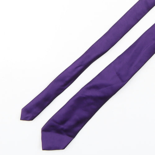 Pink  Mens Purple  Silk Pointed Tie One Size