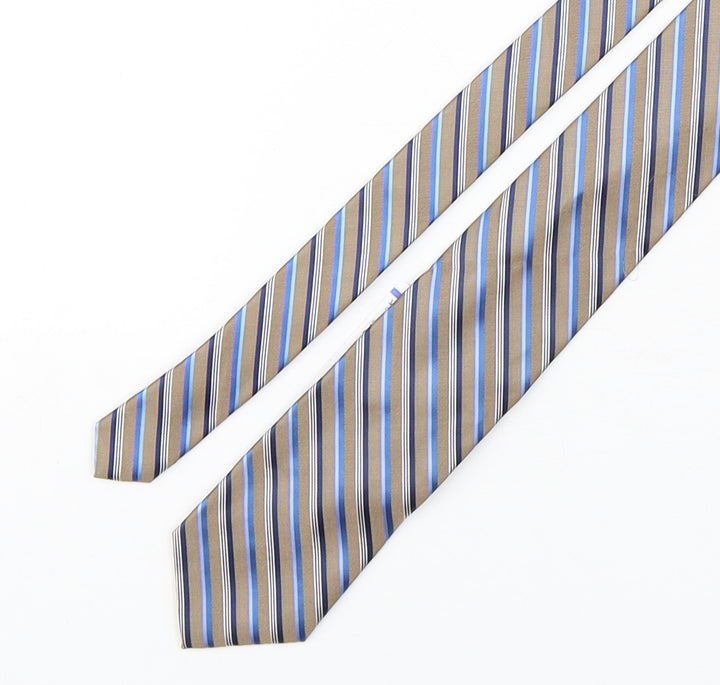 Croft & Barrow Mens Multicoloured Striped Polyester Pointed Tie One Size