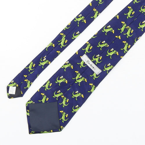 Berkrtex Mens Multicoloured Geometric Polyester Pointed Tie One Size