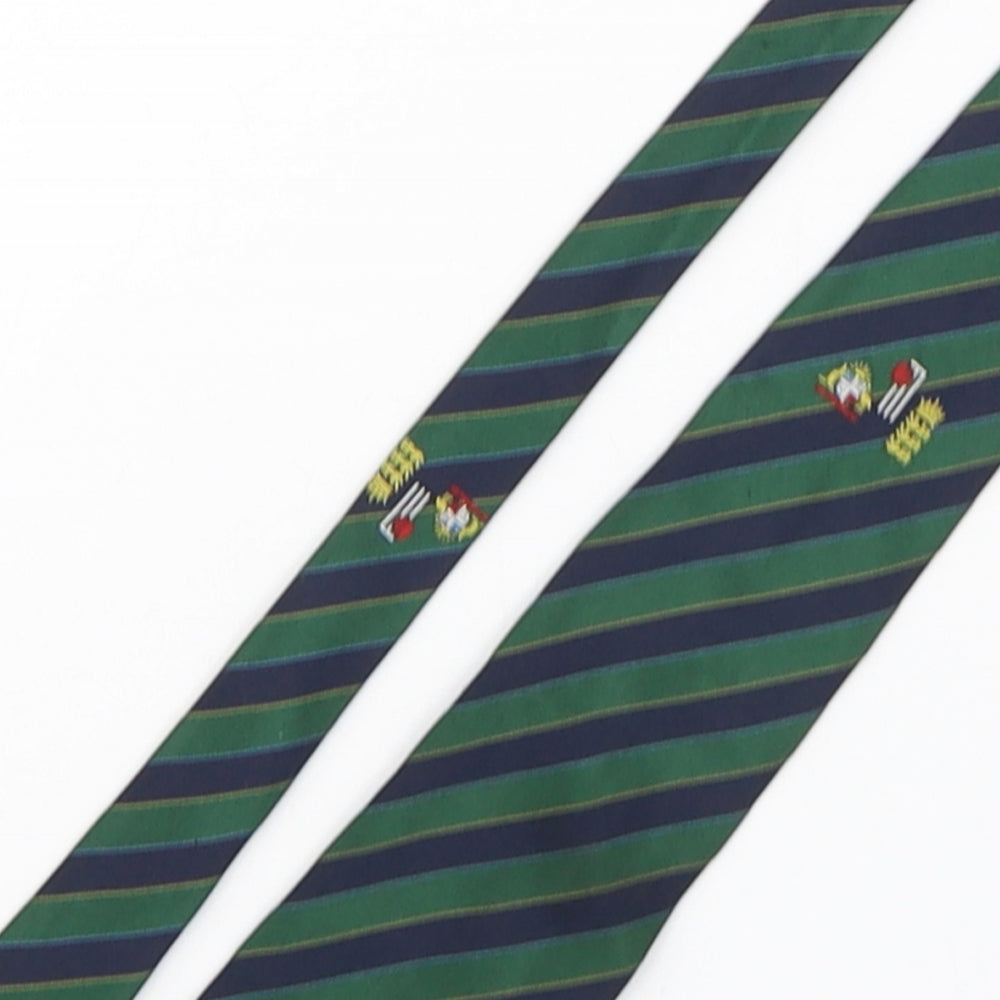 Official Tour Tie  Mens Multicoloured Striped Polyester Pointed Tie One Size - Australia VS England 1997