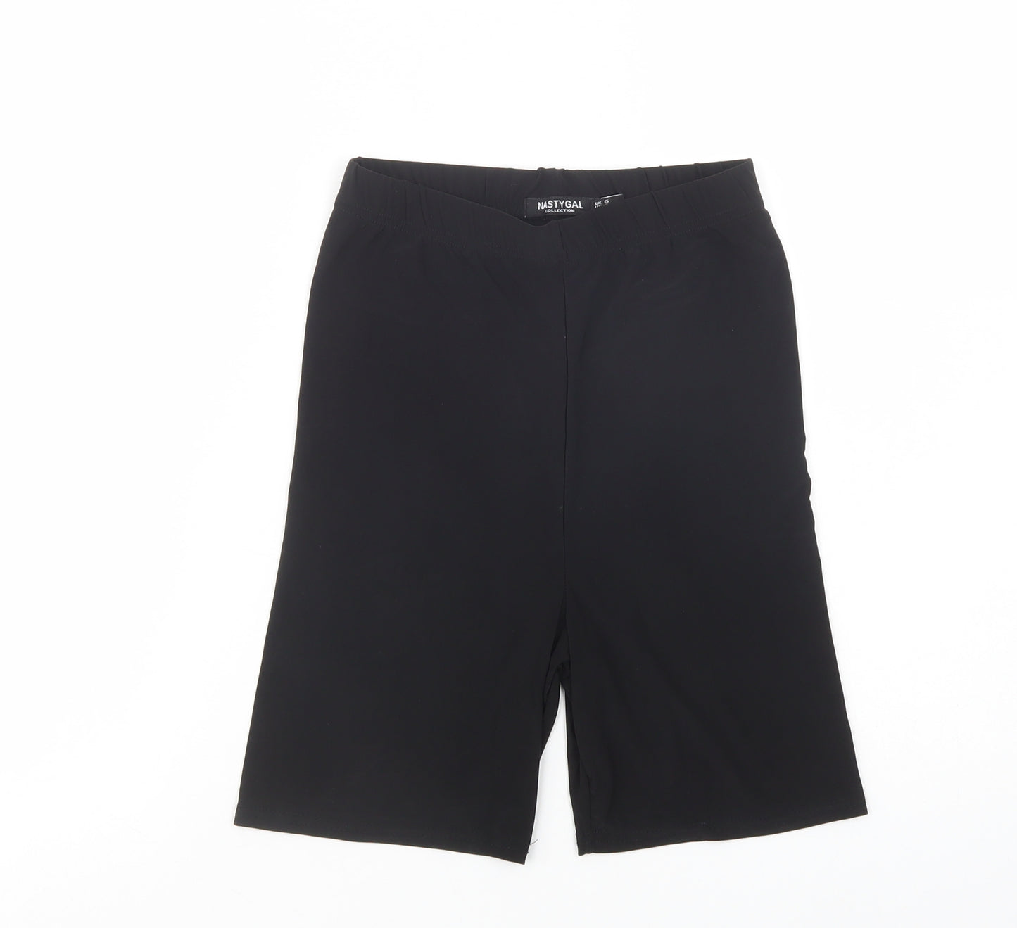 Nasty Gal Womens Black  Polyester Compression Shorts Size 6 L6 in Regular