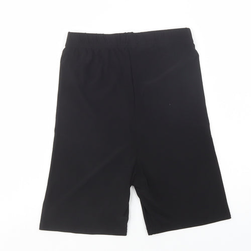 Nasty Gal Womens Black  Polyester Compression Shorts Size 6 L6 in Regular