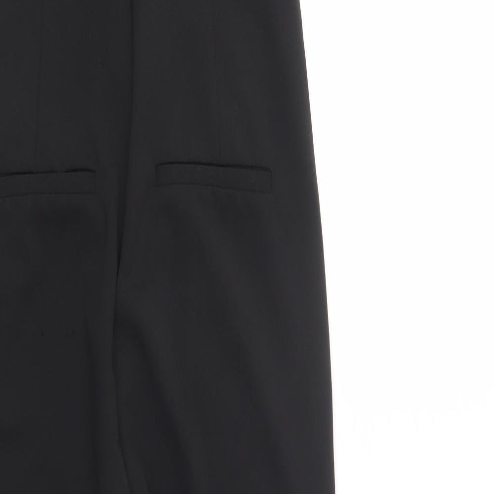 New Look Womens Black  Polyester Jumpsuit One-Piece Size 12 L30 in Zip