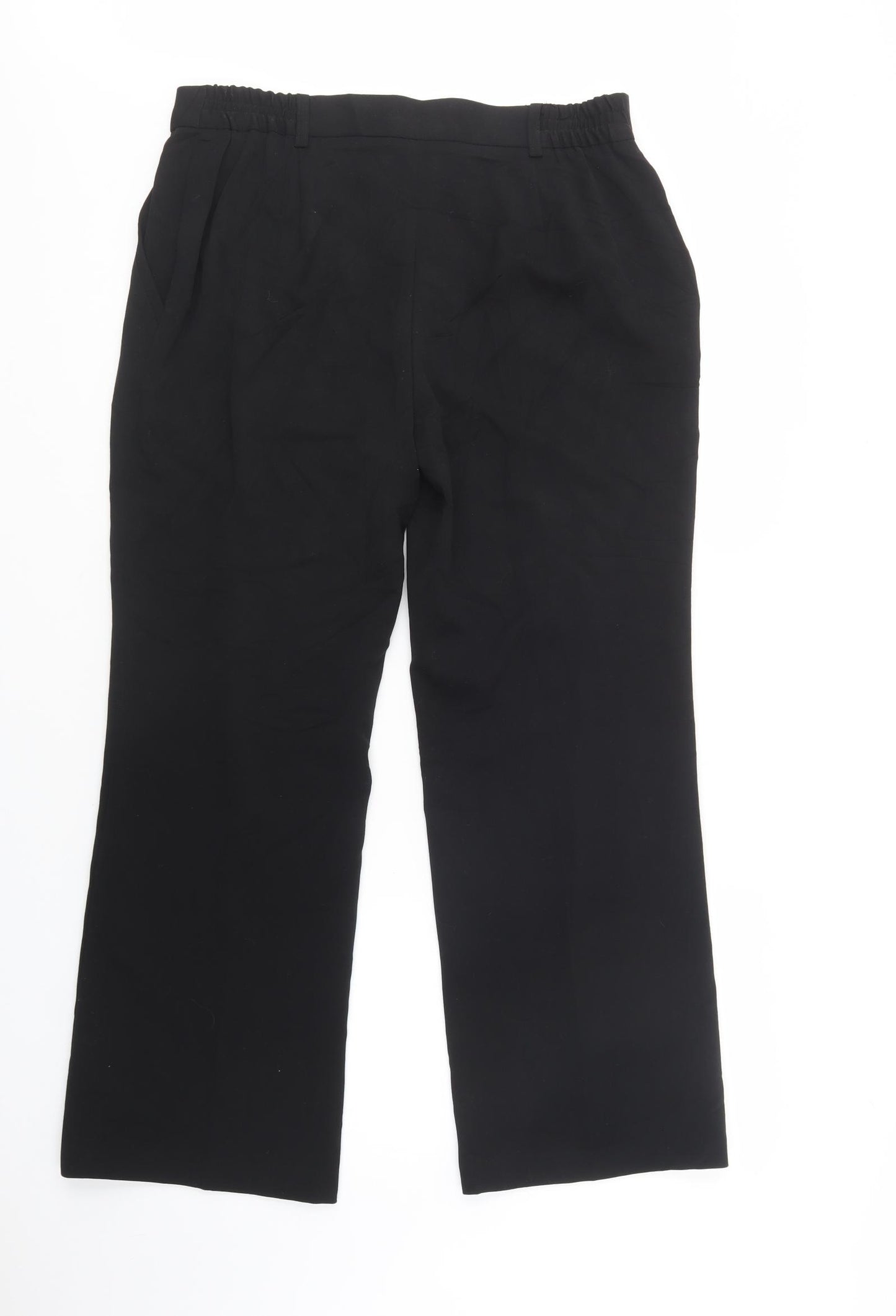 Klass Womens Black  Polyester Dress Pants Trousers Size 14 L29 in Regular Button