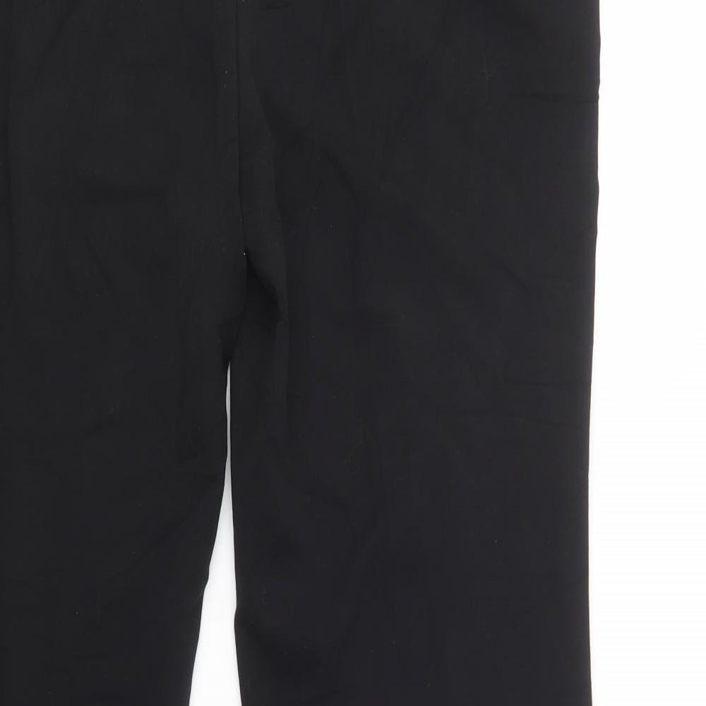 Klass Womens Black  Polyester Dress Pants Trousers Size 14 L29 in Regular Button